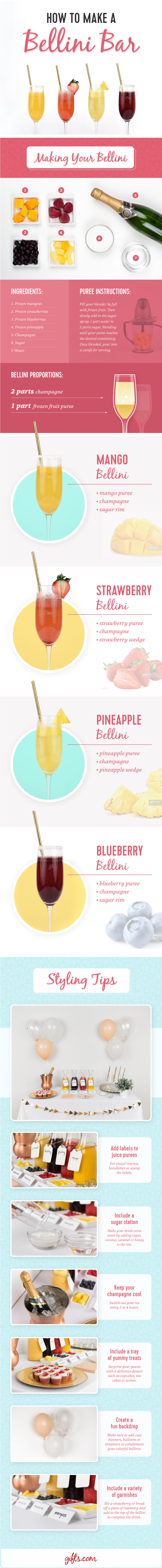 How to Make a Homemade Bellini Bar