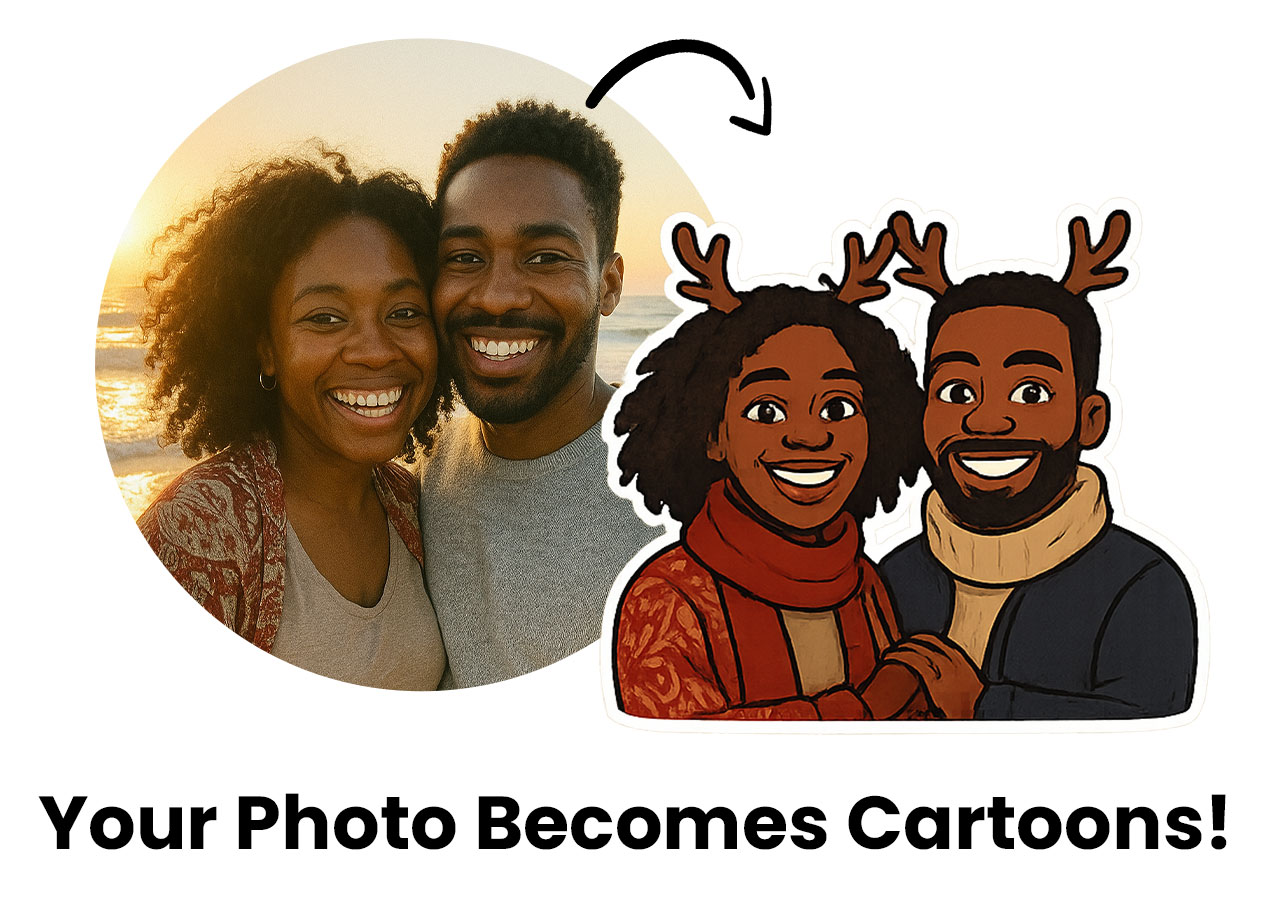 AI Sticker overlay