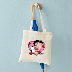 Betty Boop™ Pudgy Kisses Canvas Tote Bag