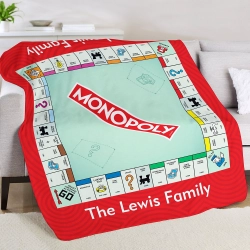 Monopoly Game Board Plush Blanket