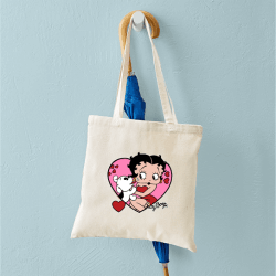 Betty Boop™ Pudgy Kisses Canvas Tote Bag