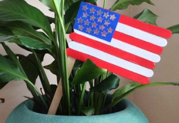 Create an American Flag with Popsicle Sticks