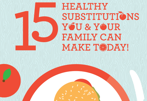 15 Healthy Substitutions You & Your Family Can Make Today
