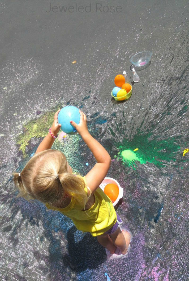 chalk paint balloons