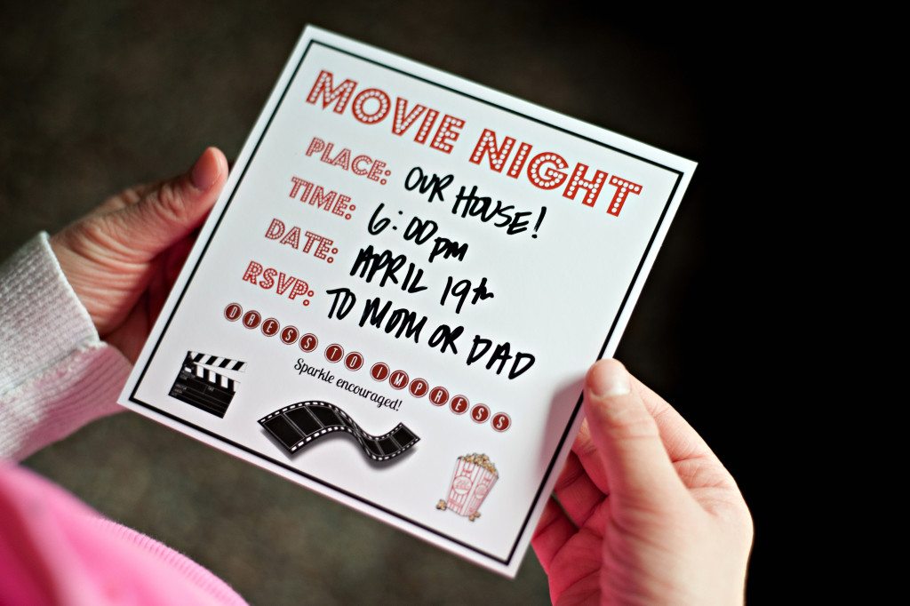 movie night invitation