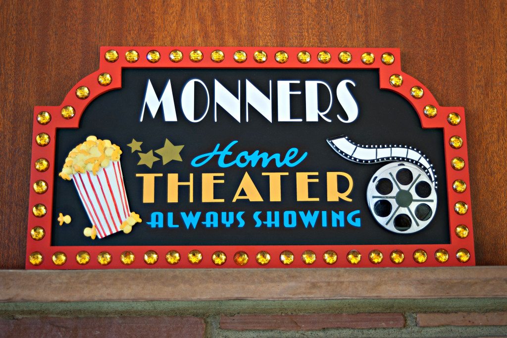 personalized movie theater sign marquee