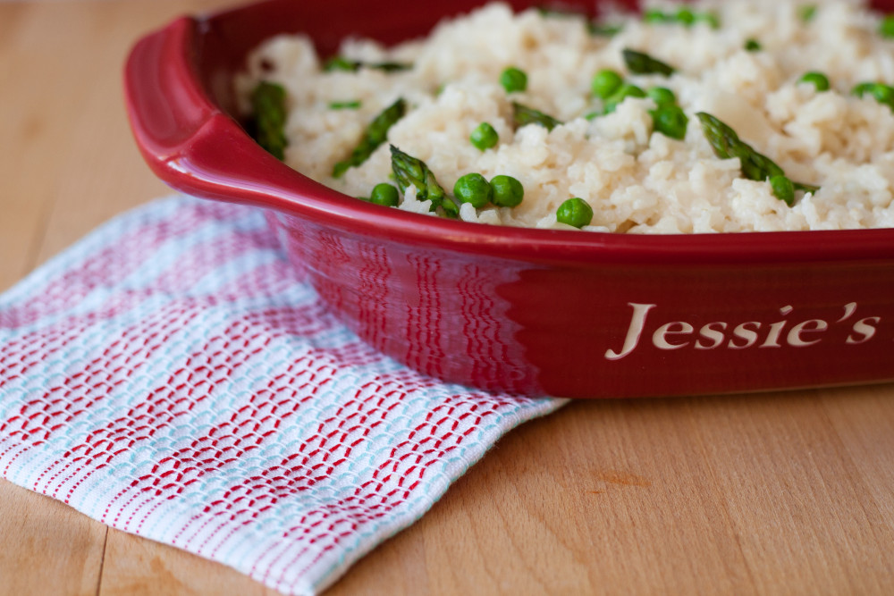 Perfect potluck baked risotto