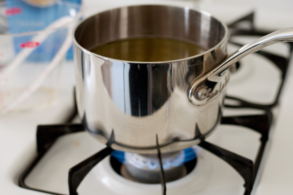 perfect potluck saucepan on stove
