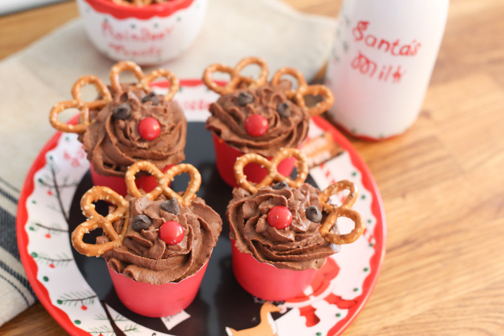 reindeer cupcakes for Santa