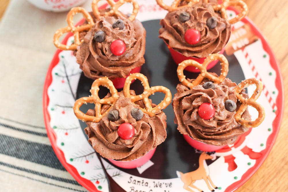 reindeer cupcakes for Santa