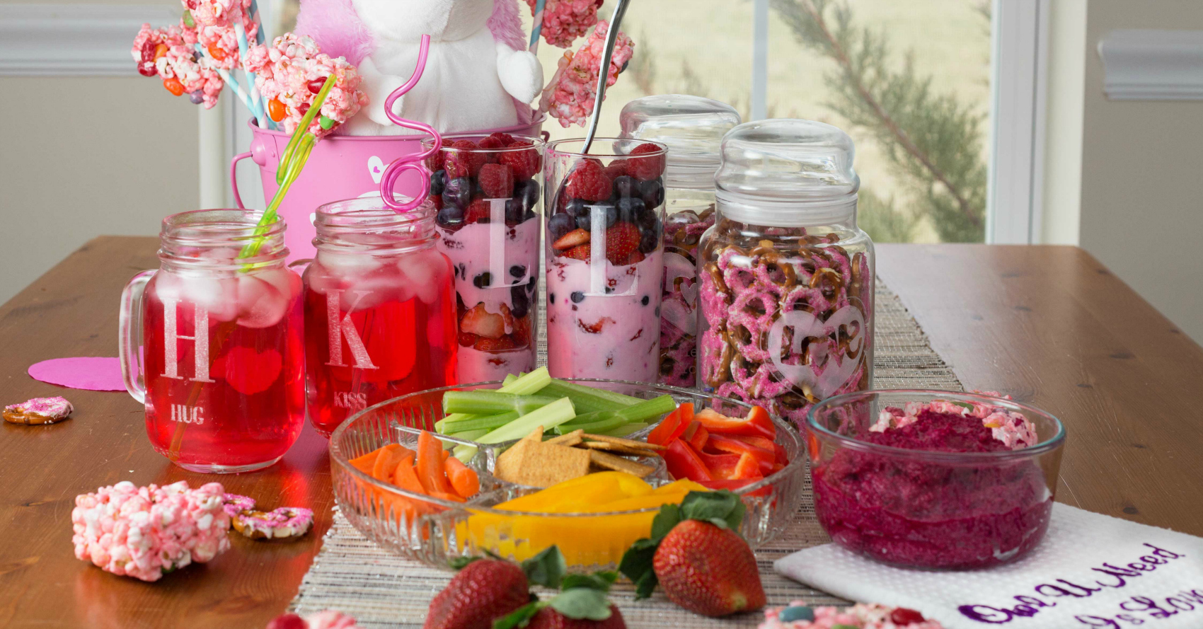Pretty in Pink Valentine’s Day Party Snacks