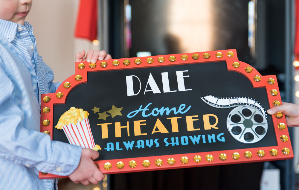 move night personalized home theater sign Spring Break on a Budget_7