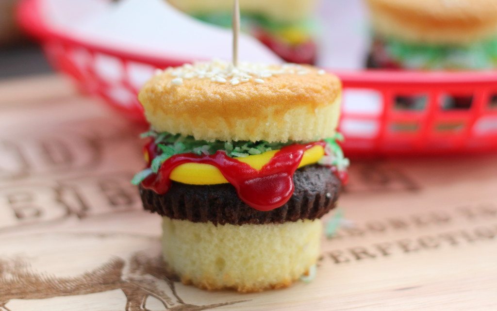 hamburger cupcake