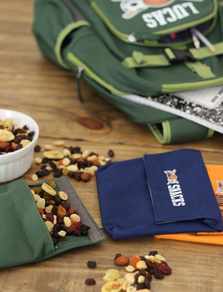 back to school snacks nuts and raisins