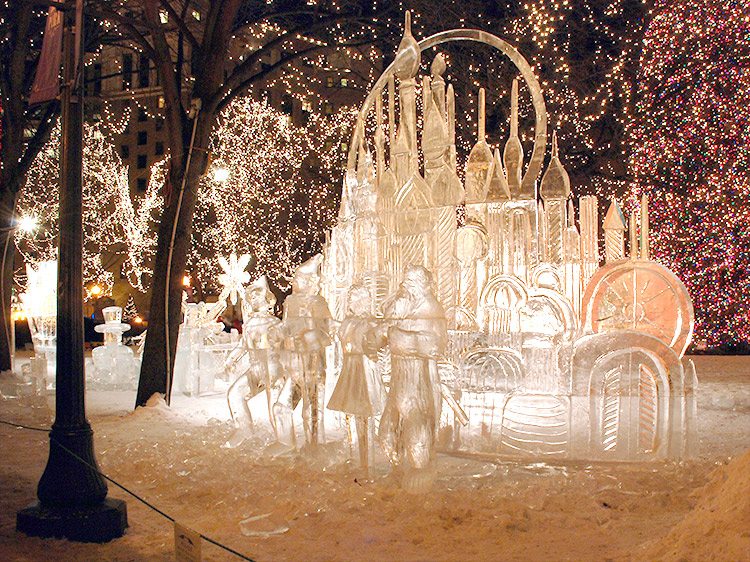 Ice sculptures from St. Paul Winter Carnival