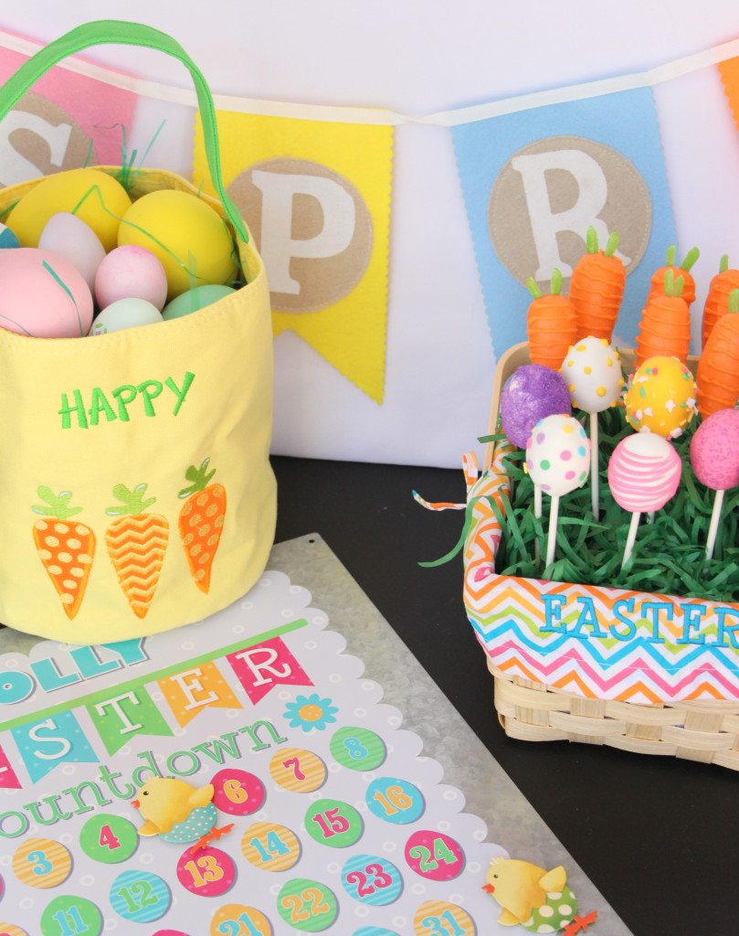 Easter egg and carrot cake pops and games