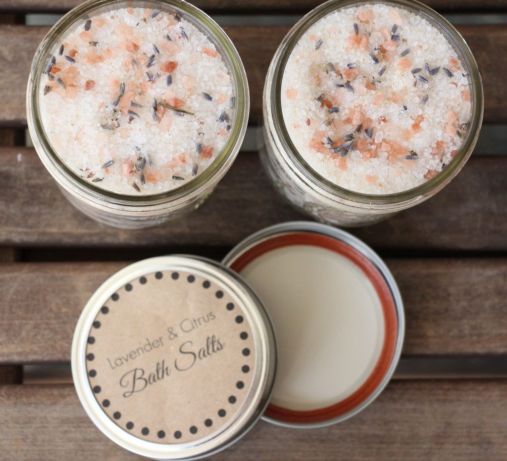 DIY Bath Salts jars