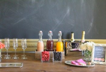 Cheers! Setting Up a Wedding Shower Mimosa Bar