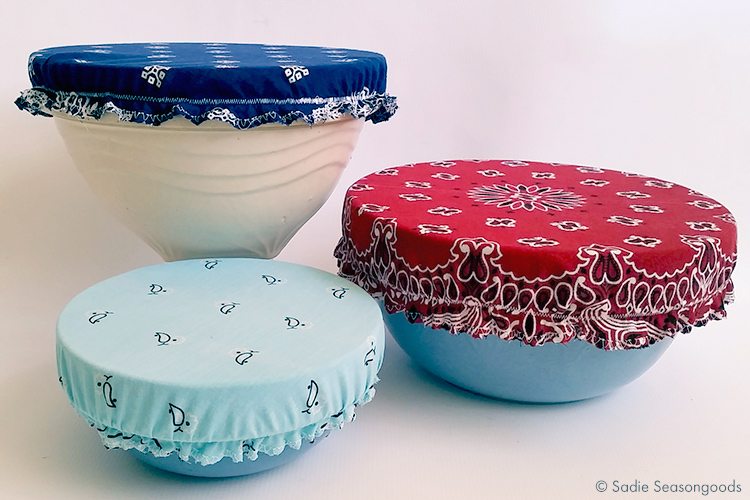 4th of July bandana bowl covers