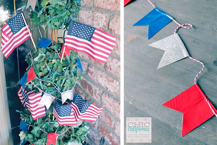 4th of July duct tape banner