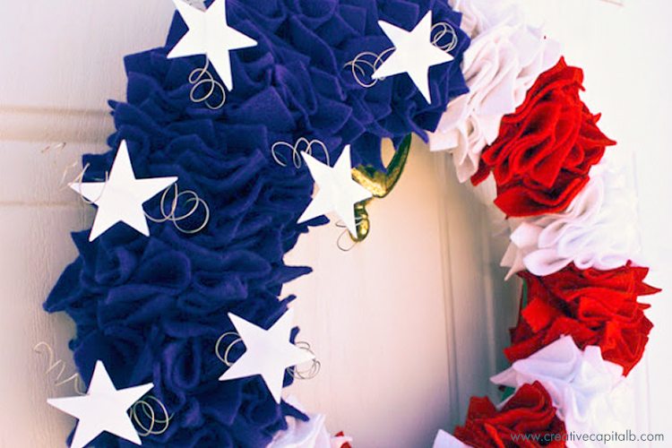 4th of July patriotic wreath