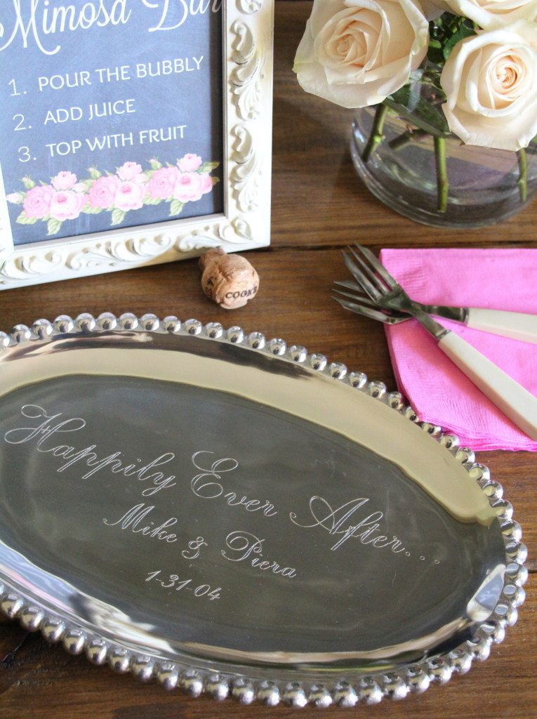personalized anniversary platter