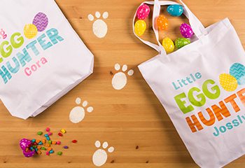 DIY Bunny Footprints and Printables for Easter