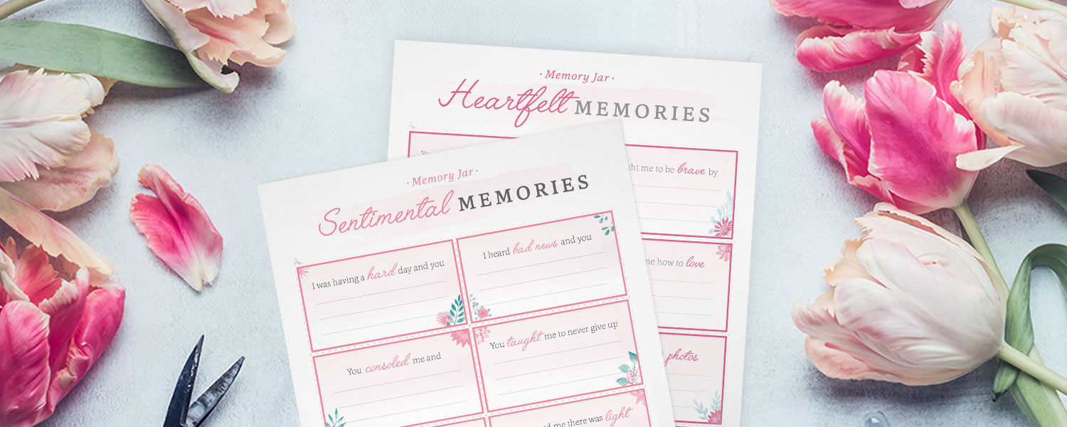 Memory Jar Ideas and Printables for Mom