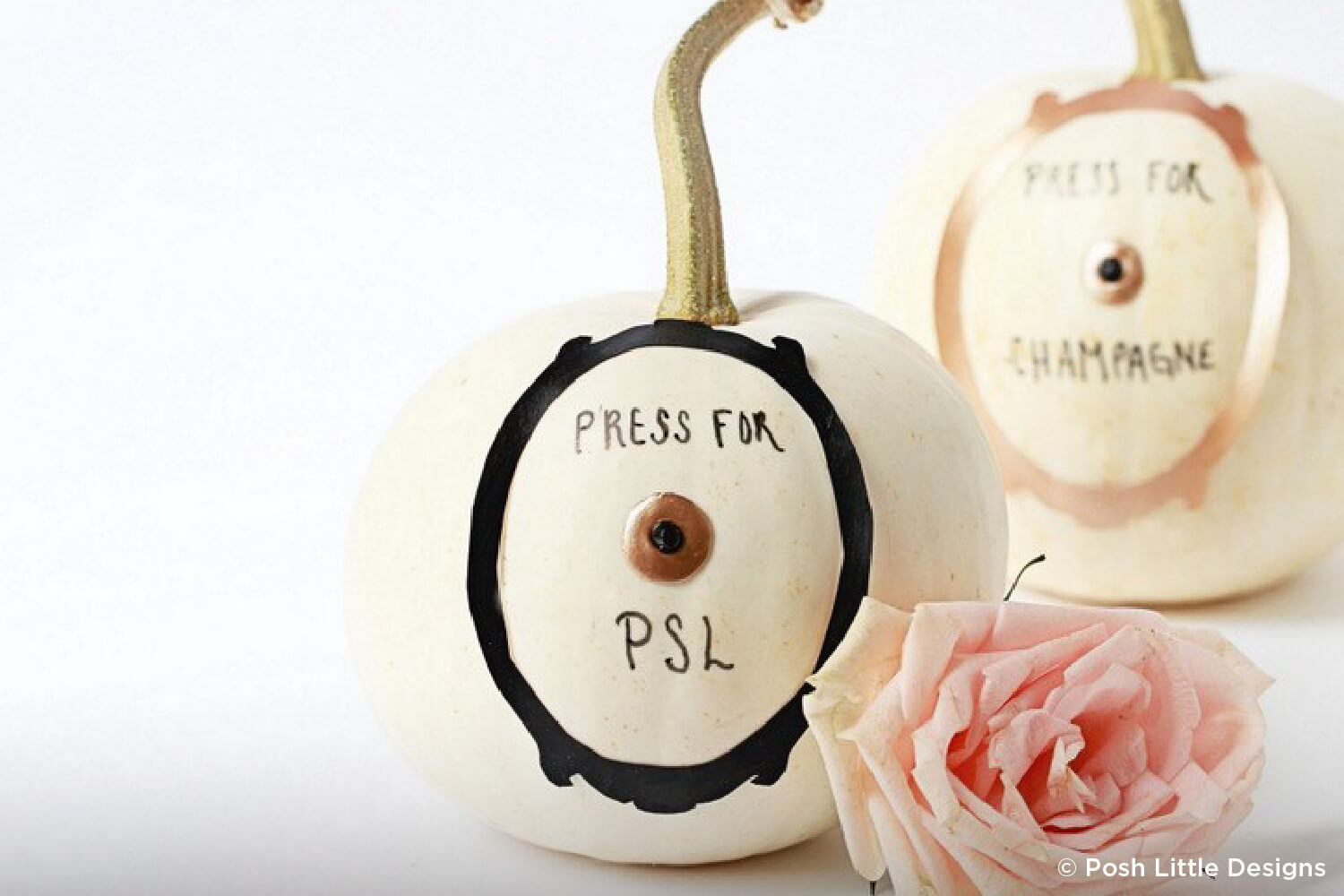 pumpkin painted with a doorbell