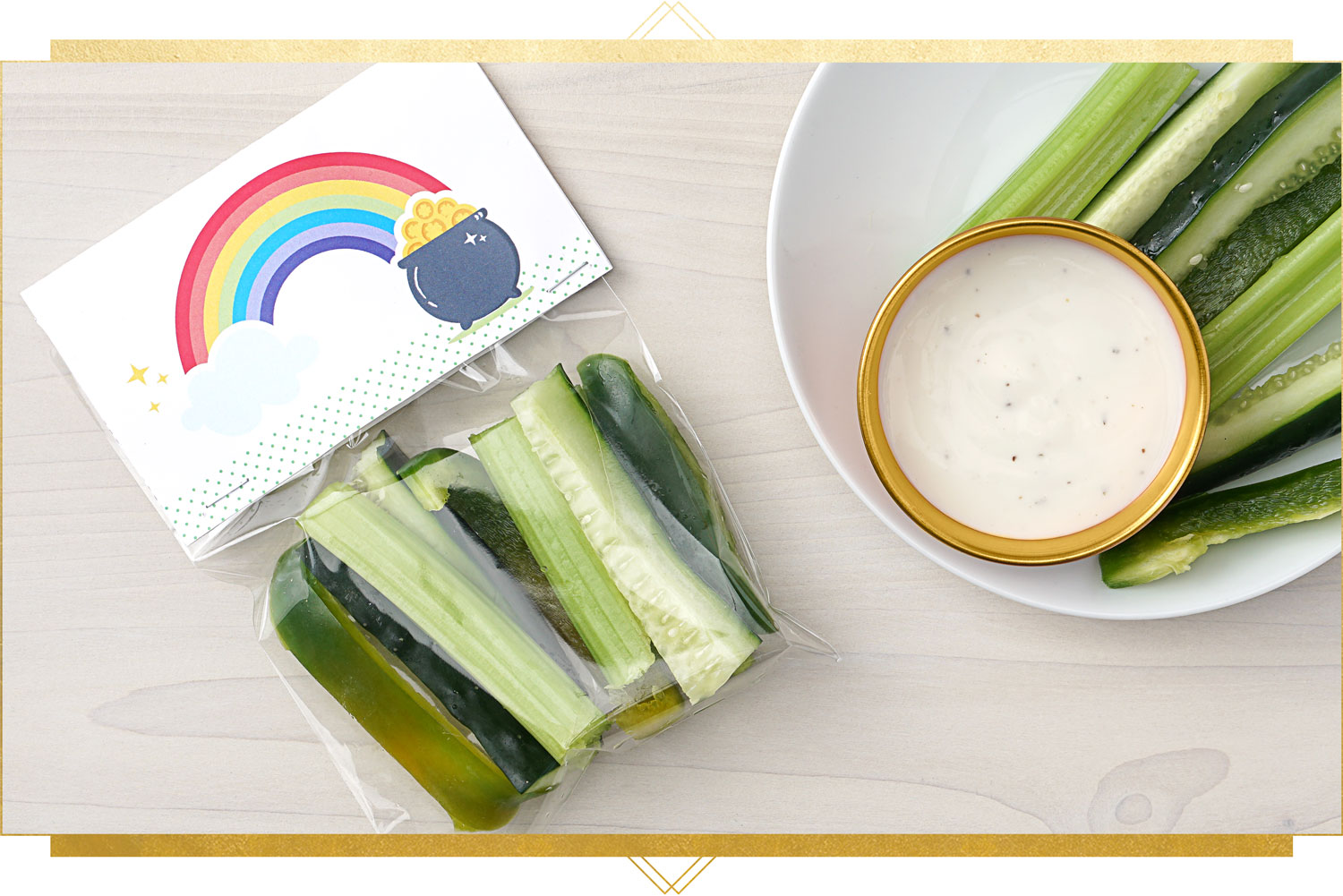 healthy leprechaun bait recipe with vegetables