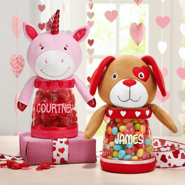 Unicorn and puppy treat jar